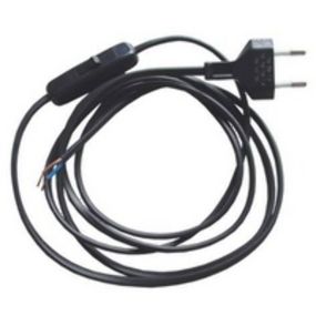 Snoer H03VVH2-F 2x0,75 mm² 2m met schakelaar - 222136-150-50W