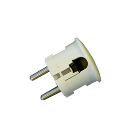 Huppertz Stekker zijdelingse ingang 10/16a wit - 17511W