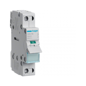 Hager - Interrupteur modulaire 1 pole 1 - Sbn116
