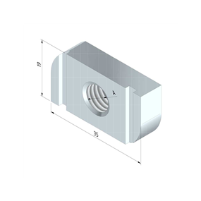 Trayco - Glijmoer M8 Blauw Electr Verz - 10334