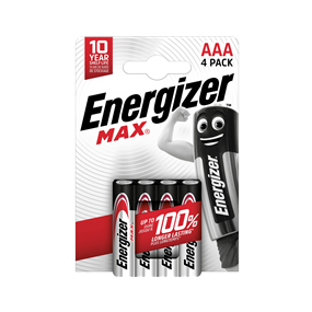 Energizer - Energizer Max Aaa Lr03 Bl4 - Maxaaabl4
