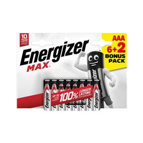 Energizer - Energizer Max Aaa Lr03 Bl6+2 P - Maxaaabl8P