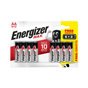 Energizer - Max Aa Lr06 Bl6+2 Pr - Maxaabl8P