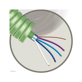 Voorbedrade buis halogeenvrij 16MM parlofonie TGGF 1 X 4 X 0,8 per 100m