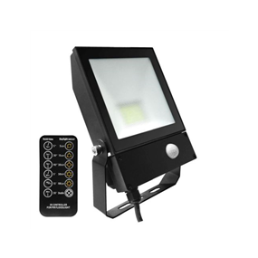 Integratech - Projecteur a Led Qt 20W 3000K Noir - Qtfl203Pir