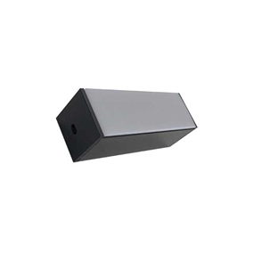 Integratech Profiel sl flat 25x25 zwart 2m - SLF2525B-O2