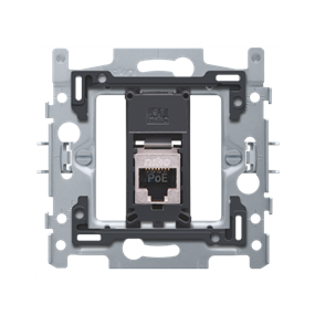 Niko sokkel datastopcontact inbouw 1XRJ45 STP Cat6a vlak - 170-66177
