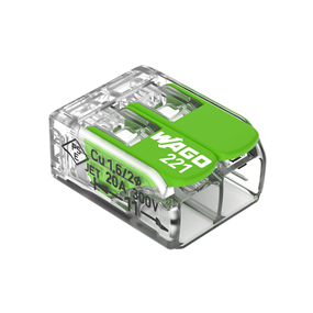 Wago Borne compact 2x0,2-4mm green - 221-422