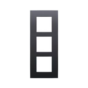 Niko Plaque de recouvrement triple, entraxe de 60 mm, verticale, couleur Niko Intense anthracite coated - 133-76300