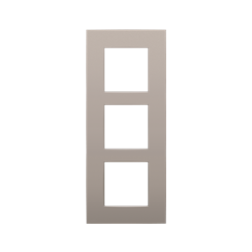 Niko Drievoudige afdekplaat, 60 mm centerafstand, verticaal, Niko Intense bronze coated - 134-76300