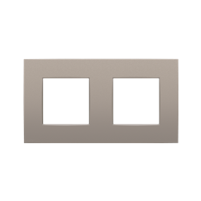 Niko Plaque de recouvrement double avec un entraxe de 71 mm, couleur Intense bronze coated - 134-76800