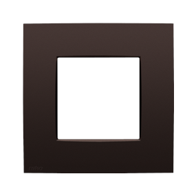 Niko Enkelvoudige afdekplaat, Niko Intense dark brown coated - 135-76100