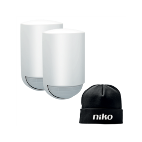 Niko Bewegingsmelder, 230 V, 16 m, 180°, IP54, voor opbouw, wit - 350-20058