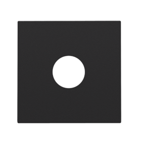 Niko enkelvoudige afwerkingsset coax voor tv, black coated - 161-69102