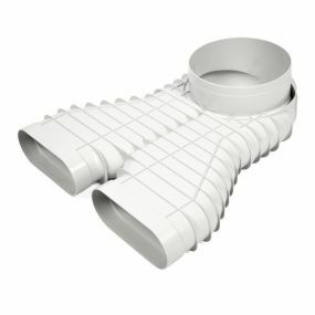 Begetube - Raccordement équerre DN 160 - 2 x ovalduct pour collecteur d’aire en plastique