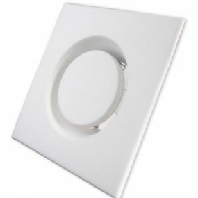 Ventiline - Vierkant afvoerventiel in metaal RAL 9010 diameter 125 - 100064498600