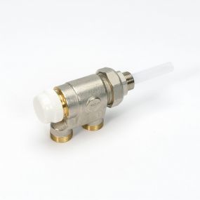 Begetube - Vanne monotube thermostatisable DN 15 (1/2) avec e mbout pour tubes en cuivre M24.