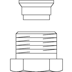 Oventrop - Raccord 2 pièces à compression laiton 15 x 1/2 FF chauffage Ofix