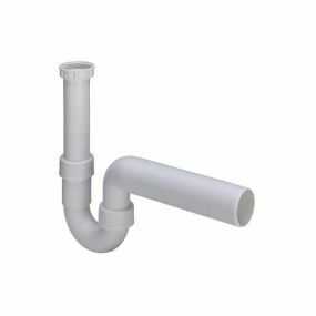 Viega - Siphon tubulaire 1 1/2 x 40 Polypropylene / blanc - 7985