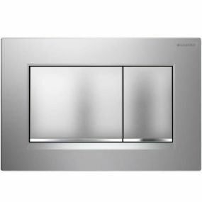Geberit bedieningsplaat sigma30 voor 2 hoev. mat/glans/mat verchr - 115.883.KN.1
