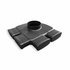 Vasco Aansluitplenum d: 125mm 4 aansl. Easyflow (2 stuks) 11VE40312