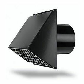 Vasco - Grille sortie mur noir 200-170 