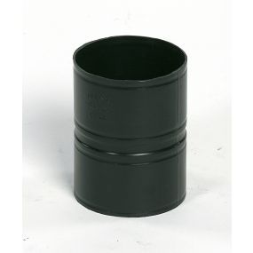 Ubbink - Kunststof koppelsuk (mof) 80 mm zwart zonder lipring luchttoevoer rolux 4g