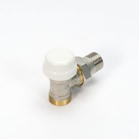 Begetube - Robinet équerre thermostatisable 1/2 avec embout p our tube en cuivre M24.