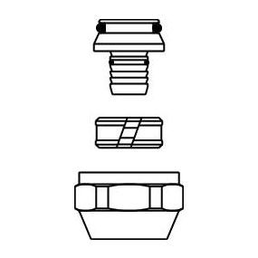 Oventrop - Cofit S klemringkoppeling euroconus voor 16/2 alpex