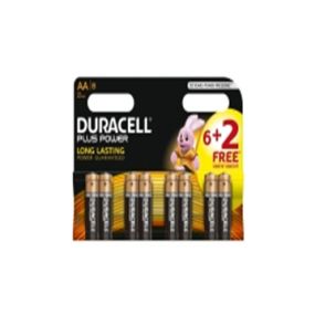 Duracel - Batterij plus power AA 6+2 gratis