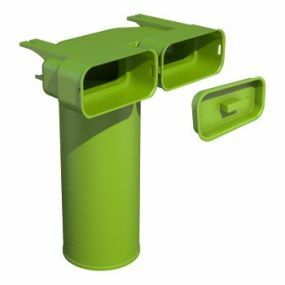 ubbink - ventiel adapter 125 mm AE55 60x130 55m3/h air excellent - 188150