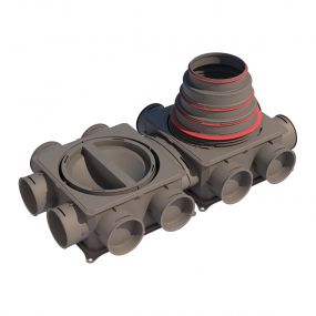 Ubbink Air Excellent DBOX212 V180HE 12 aansluitingen diam 125-200 (ex 188633) - 188962