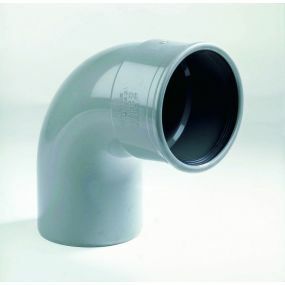 Dyka - 20022879 PVC BOCHT 125 SN4 1FM 87.5GR grijs