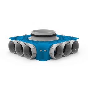 Ventilair - VTVGS 69 160 / Verdeler 12 d: 69 zijaansluiting