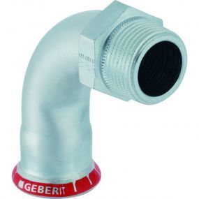 Geberit - Mapress C-staal overgangsbocht 90gr M/F 22x3/4 - C-Staal