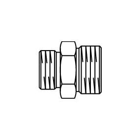 Oventrop - Messing dubbel nippel G 3/8 x G 1/4