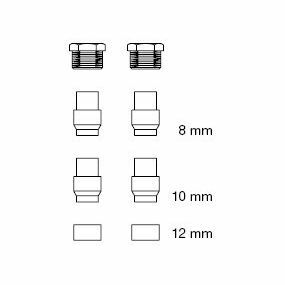 Oventrop - Zakje aansluitset voor filter 8-10-12 mm 2-pijps