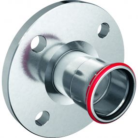 Geberit - Bride Mapress Acier Carbone avec manchon à sertir d=108mm PN10/16 - C-Staal