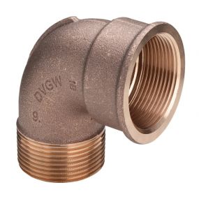 Viega - Knie 90 brons 2 MF model 3092