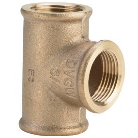Viega - T-stuk brons 1 x 3/4 x 1 model 3130