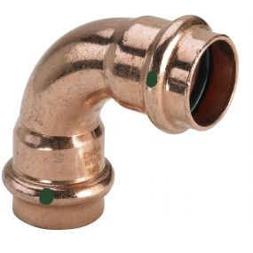 Viega - Courbe à sertir cuivre 15 FF 90° eau potable Profipress - 2416