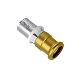 Begetube Persovergangsstuk messing 16/2mm x 15mm koperen buis (drink)wateralpex - 302012018