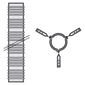 Vaillant - Flexibel pp 80mm (15m) 7 afstandshouders