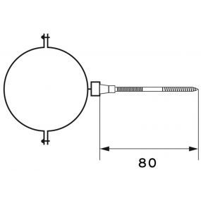 Vaillant - Collier de fixation (5 pièces) 200 mm 60/100 pour les chaudières murales à condensation