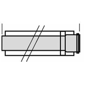Vaillant - Conc. verlengbuis alu/pp 1 m 60/100 mm ecoTEC VC/VCW pro/+ , ecoCOMPACT VSC246