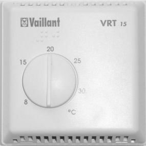 Vaillant - Kamerthermostaat , 2-draads:3,4 potentiaal vrij, zonder klok, max 10 A - VRT 15