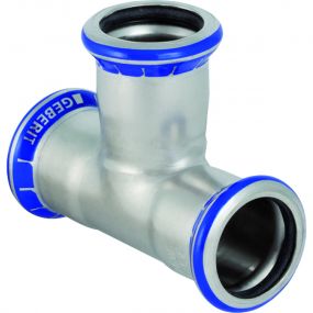 Geberit - Té égal Mapress Acier Inoxydable: d=22mm - RVS