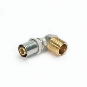 Begetube - Coude trans. laiton 40/3.5x1.1/4 M 90 eau potable Alpex