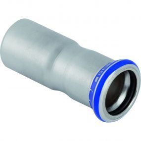 Geberit - Réduction Mapress Acier Inoxydable avec tuyau d’em boitement: d=22mm, d1=15mm - RVS