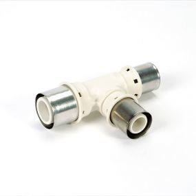 Begetube - Perskoppeling, T-stuk, 26x3mm x 20x2mm x 16x2mm kunststof 512011PMP - PPSU